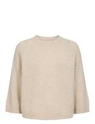 Nuriette Selma Pullover Tops Knitwear Jumpers Beige Nümph
