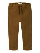 Nmmben Regular Cord Wl Pant 6720-Yt O Bottoms Trousers Brown Name It