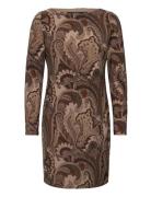 Str Classic Jersey-Knit Dress Designers Knee-length & Midi Brown Laure...