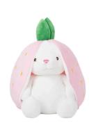 Kanin I Jordgubbe, 60Cm Toys Soft Toys Stuffed Animals Pink Teddykompa...