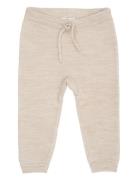 Merino Baby Leggings In Garter Stitch Bottoms Sweatpants Cream Copenha...