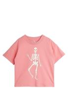 Skeleton Sp Ss Tee Tops T-shirts Short-sleeved Pink Mini Rodini
