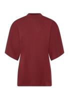 Rodebjer Pop Tops T-shirts & Tops Short-sleeved Burgundy RODEBJER