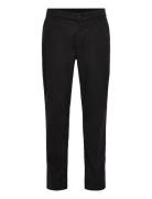 Chino-Pleated Bottoms Trousers Chinos Black BOSS