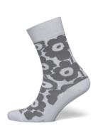 Kirmailla Unikko Lingerie Socks Regular Socks Grey Marimekko