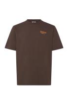 Hermano Tee Designers T-shirts Short-sleeved Brown Nikben