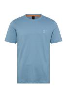 Tales Tops T-shirts Short-sleeved Blue BOSS
