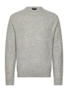 Inbertrax O-Neck Tops Knitwear Round Necks Grey INDICODE