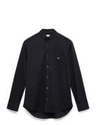 Reg Poplin Shirt Tops Shirts Casual Black GANT