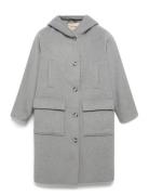 Mmkenya Hoodie Wool Coat Outerwear Coats Winter Coats Grey MOS MOSH