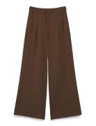 Mschjalen Henrika Pants Bottoms Trousers Wide Leg Brown MSCH Copenhage...