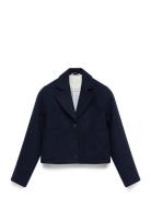 Mschkeola Secilia Wool Short Jacket Villakangastakki Navy MSCH Copenha...