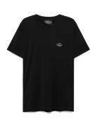 Cotton Jersey Frode Logo Tee Fav Tops T-shirts Short-sleeved Black Mad...