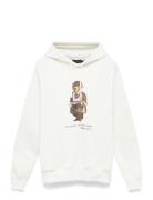 Polo Bear Fleece Hoodie Tops Sweat-shirts & Hoodies Hoodies White Polo...