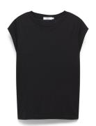 Cc Heart Basic T-Shirt Tops T-shirts & Tops Short-sleeved Black Coster...