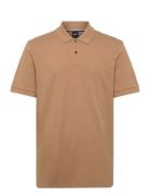 Pallas Tops Polos Short-sleeved Beige BOSS
