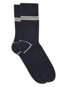 Bodil Socks Lingerie Socks Regular Socks Navy Mp Denmark