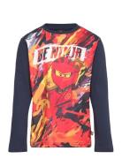 Lwtaffy 702 - T-Shirt L/S Tops T-shirts Long-sleeved T-shirts Navy LEG...