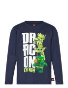 Lwtaffy 703 - T-Shirt L/S Tops T-shirts Long-sleeved T-shirts Navy LEG...