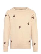 Benna Acorn Pullover Tops Knitwear Pullovers Cream Fliink