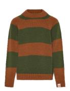 Stripes Brown Boxfish Sweater Tops Knitwear Pullovers Khaki Green THE ...