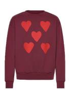 Hearts Browned Farnet Bear Sweatshirt Tops Sweat-shirts & Hoodies Swea...