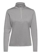 Lds Dunbar Halfzip Fleece Tops T-shirts & Tops Long-sleeved Grey Abacu...