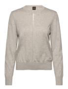 C_Finguine Tops Shirts Long-sleeved Grey BOSS