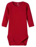 Nbnkab Ls Body Bodies Long-sleeved Red Name It