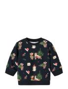 Nbnrenu Ls Sweat Bru Tops Sweat-shirts & Hoodies Sweat-shirts Navy Nam...