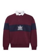 Relaxed Fit Crest Rugby Sweatshirt Tops Sweat-shirts & Hoodies Sweat-s...