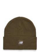 Cuffed Beanie Flying Nb Logo Accessories Headwear Beanies Khaki Green ...