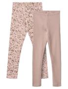 2 Leggings Jules Bottoms Leggings Pink Wheat