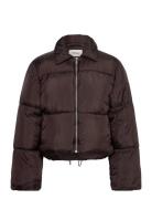 Puffer Jacket Vuorillinen Takki Topattu Takki Brown Monki