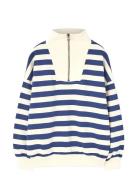 Stripes Navy Blowfly Sweatshirt Tops Sweat-shirts & Hoodies Sweat-shir...