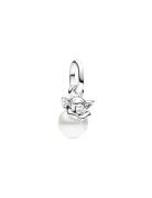 Cupid Angel Sterling Silver Mini Dangle With Treated Freshwater Cultur...