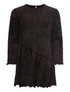 Kmgqueen L/S O-Neck Glitter Dress Bf Jrs Dresses & Skirts Dresses Casu...