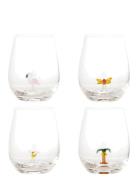 Misa Drinking Glass 4-Pack Home Tableware Glass Drinking Glass Nude Bl...