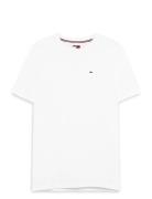 Tjm Xslim Jersey Tee Tops T-shirts Short-sleeved White Tommy Jeans