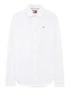 Tjm Original Stretch Shirt Tops Shirts Business White Tommy Jeans