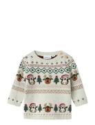 Nbnralko Ls Knit Tops Knitwear Pullovers Beige Name It