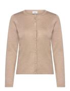 Jemmasz Cardigan Tops Knitwear Cardigans Beige Saint Tropez