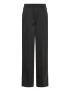 Slliva Suiting Pants Bottoms Trousers Wide Leg Black Soaked In Luxury