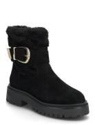 Lodge Shoes Boots Ankle Boots Ankle Boots Flat Heel Black Steve Madden