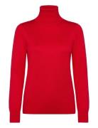 J2046, Milasz Rollneck Pullover Tops Knitwear Turtleneck Red Saint Tro...