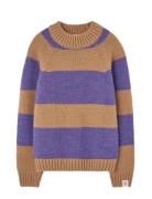 Stripes Beife Boxfish Sweater Tops Knitwear Pullovers Purple THE ANIMA...