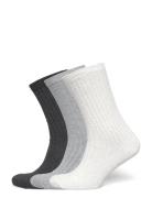 3-Pack Rib Socks Underwear Socks Regular Socks Multi/patterned Weekday