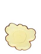 Unikko Shape Glass Plate 20 Cm Home Tableware Plates Dinner Plates Yel...