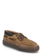 Lace-Up Leather Shoes Matalavartiset Sneakerit Tennarit Brown Mango