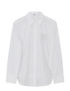 Jojo - Poplina Tops Shirts Long-sleeved White Day Birger Et Mikkelsen